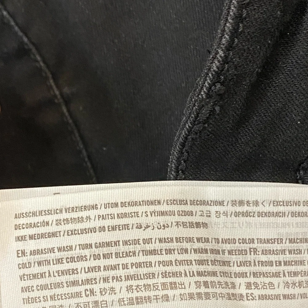 Hollister Distressed Mid Rise Super Skinny Classic Stretch Black Jeans size 5R - Picture 10 of 13